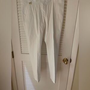 Emaline white pants. Petites size 14P. Brand new with tags!
